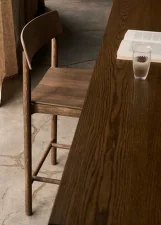 In Between SK28 Bar Table, smoked lacquered oak