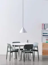 Compass Pendant 430, brushed aluminium