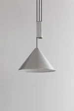Compass Adjustable Pendant 430, brushed aluminium