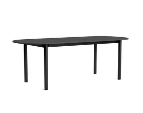 Annex Oblong Table 220x95, black oak/dark grey