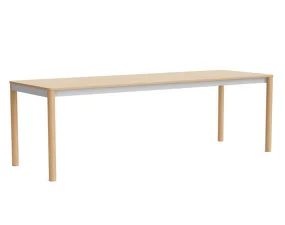 Annex Flush Table 240x80, anodized/lacquered oak