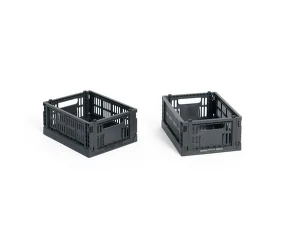 Colour Crate Mini, set of 2, charcoal
