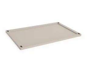Colour Crate Lid Plastic Large, warm grey