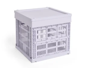 Colour Crate Lid Plastic Cube/Medium Square, lavender