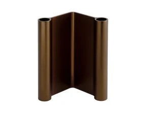 Pair Candleholder H18, brown