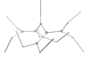 Stick Chandelier, chrome