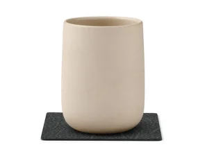 Glass Mat Square Hippo, black-anthracite