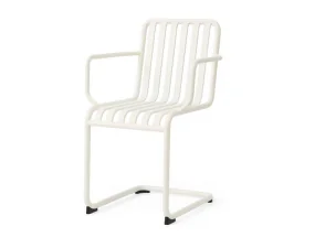 Palissade Cantilever Armchair, cream white