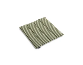 Terrazza Seat Cushion, olive bold stripe