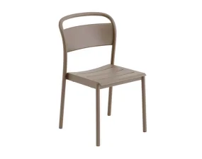Linear Steel Side Chair, taupe