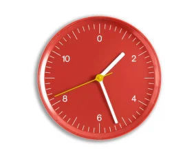 Wall Clock, red