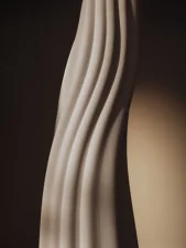 Rylith Floor Vase H70, off-white