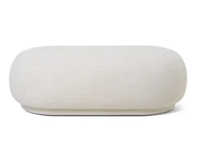 Rico Ottoman, Bouclé off-white