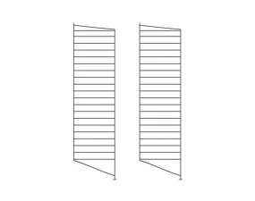 String Floor Panel 115 x 30, 2 pcs, dark brown