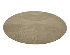 Zen Rug Round Ø250 cm, dark beige