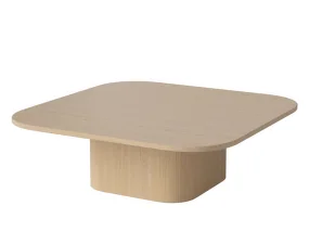 Eida Coffee Table 100x100 H32, white pigmented oiled oak