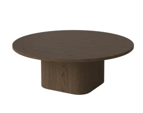 Eida Coffee Table Ø90 H32, dark oiled oak