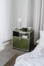 USM Haller M55 Bedside Table, ruby red