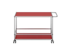 USM Haller Serving Trolley, ruby red