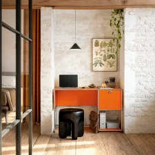 USM Haller Home Office Desk B21, pure orange