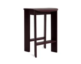 Chisel 30 Bar Stool H65, dark bordeaux lacquered beech