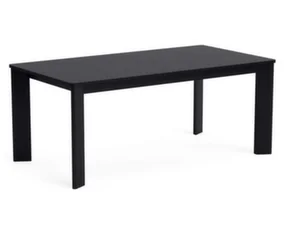Chisel 630 Extendable Table Rectangular 180x95 cm, black lacquered oak