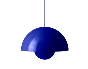 Flowerpot VP2 Pendant, cobalt blue