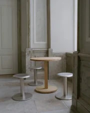 Coupe Stool, stainless steel