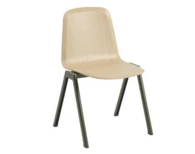 Brink Chair A-Base, oak / dark olive