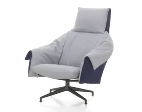 Bascule Lounge Chair Highback, Cento / light lavender / electric blue