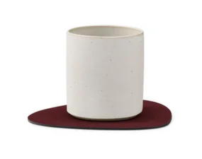 Glass Mat Curve Nupo, burgundy