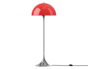 Panthella 500 Floor Lamp, original opal red