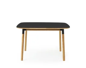 Form Table 120x120 cm Oak, black