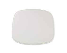 Form Leather Seat Cushion, white