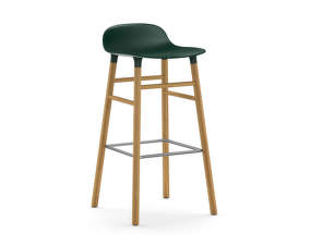 Form Bar Chair 75 cm Oak, green