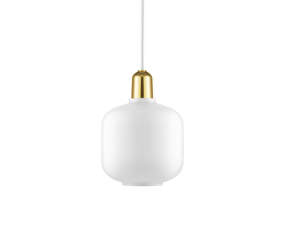 Amp Lamp Small, white/brass