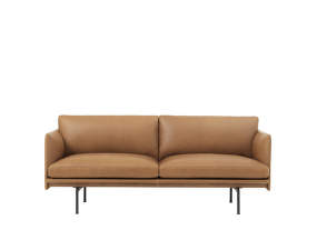 Outline 2-seater Sofa, cognac leather