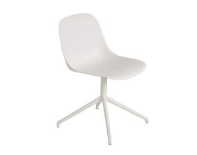 Fiber Side Chair Swivel Base, natural white