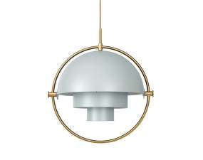 Multi-Lite Pendant Large, sea grey/brass