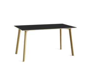 CPH Deux 210 Table L140, ink black/oak