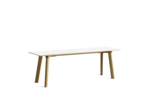 CPH Deux 215 Bench L140, pearl white/oak