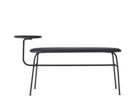 Afteroom Bench, black leather