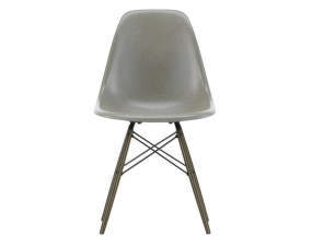 Eames Fiberglass Side Chair DSW, raw umber/black maple