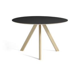 Copenhague CPH 20 Table Ø120, oak/black linoleum