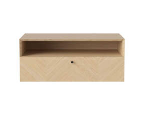 Luxe Drawer - 1 Drawer Wall Medium, white oiled oak