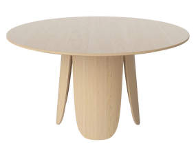 Peyote Dining Table, white pigmented oak