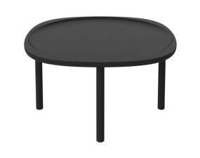 Trace Coffee Table Ø75 H38 cm, black stained oak