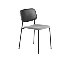 Soft Edge 40 Chair, black steel base / black oak, Steelcut Trio 124