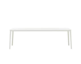 Plate Table 100x240, white MDF/white base