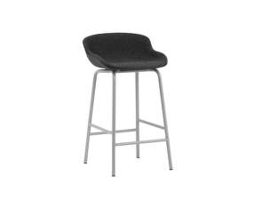 Hyg Barstool 65 cm Full Upholstery, grey/Main Line Flax